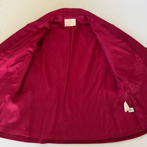 Pendleton Vintage Classic Wool Blazer | Garnet Red | One Button | Fully Lined | - Picture 7 of 15